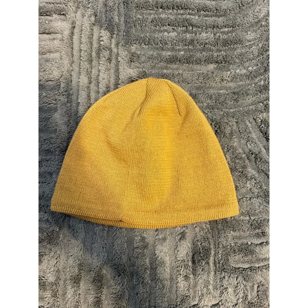 The North Face | Mustard Yellow Knit Wool Blend Beanie Outdoors Hiking Winter